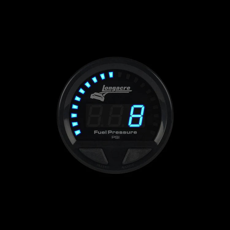 Digital Elite LED Waterproof Gauges, Fuel Pressure 0-15 psi, Sensor Included