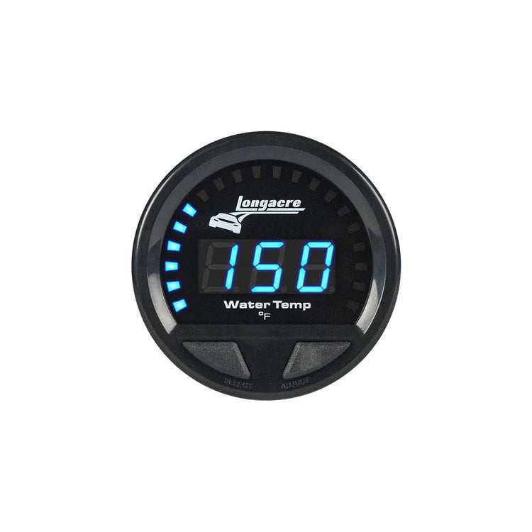 Digital Elite LED Waterproof Gauges, Water Temperature 100-280, Sensor Included
