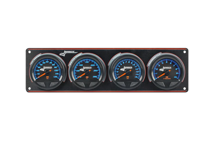 SMi™ Elite Waterproof Gauge Panel from Longacre, 3 Gauge Oil Pressure/Water Temperature/Fuel Pressure/Tach