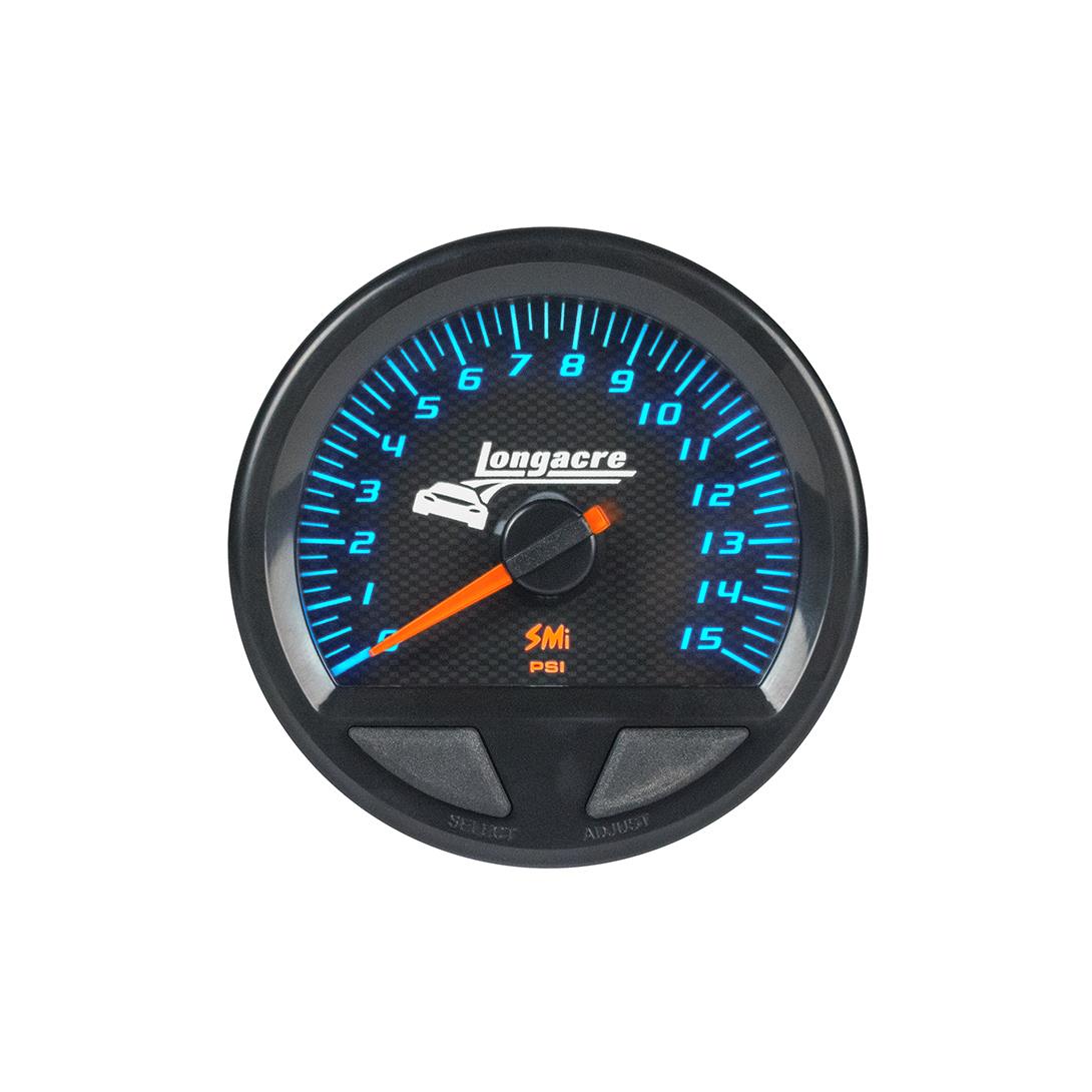 SMi™ Elite Waterproof Gauges, Fuel Pressure 0-15 Psi, Sensor Included