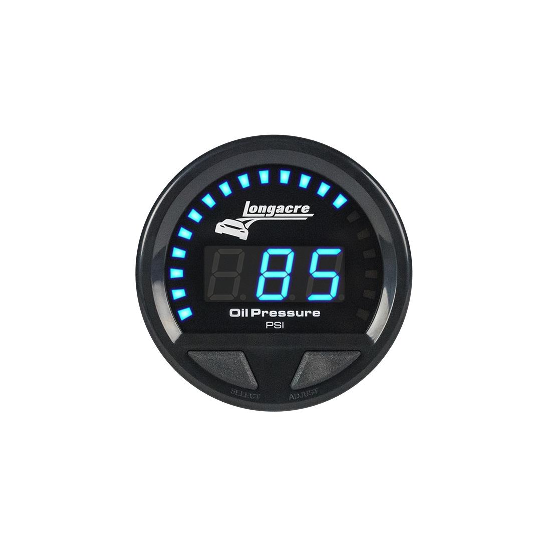 Digital Elite Waterproof Gauges, Oil Pressure 0-120 Psi, Sensor Included