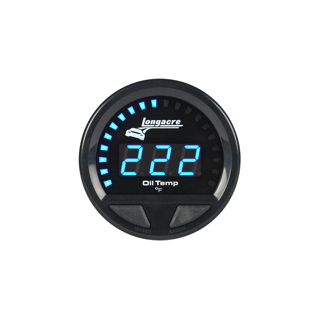 Digital Elite Waterproof Gauges, Oil Temperature 100-340, Sensor Included