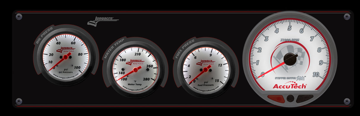 Sportsman™ Elite 3 Gauge Panel W/Tach Oil Pressure, Water Temperature, Fuel Pressure