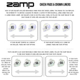Zamp 28 Series Cheek Pads
